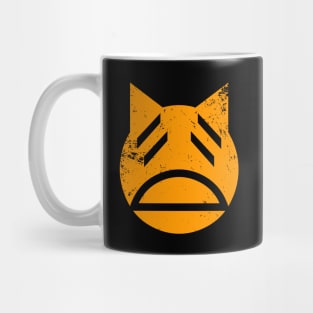 Weary Grunge Cat Emoji Mug